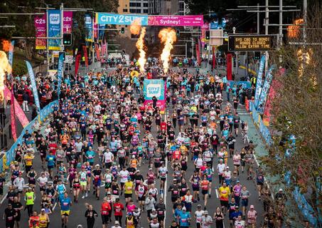 City2Surf start line crowd