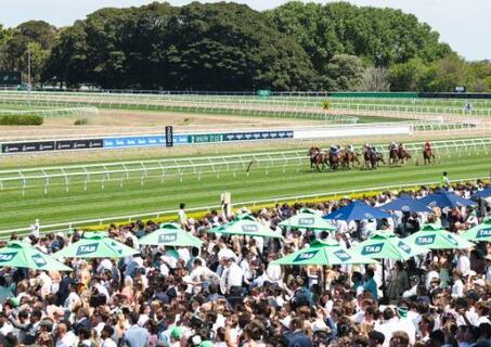 Randwick crowd and horse track